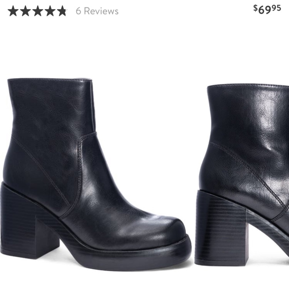 Dirty Laundry Groovy Platform Bootie - Black - 7